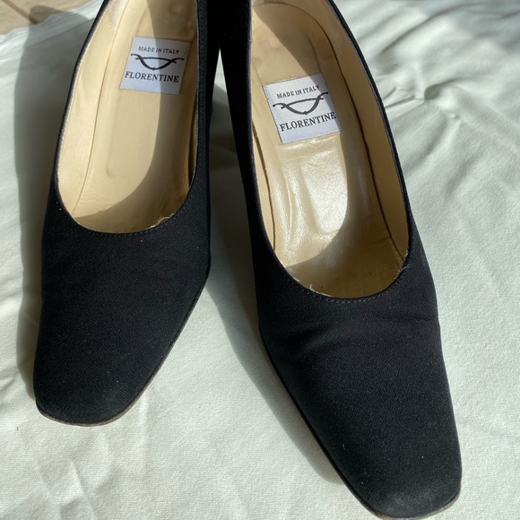 Florentine Italian Suede Heels - Picture 2 of 2